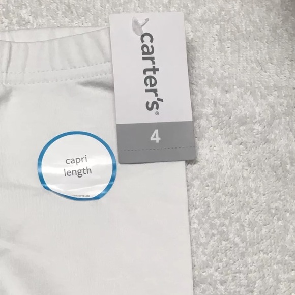 Carter's Girls Floral Flower Capri Leggings - Picture 4 of 7